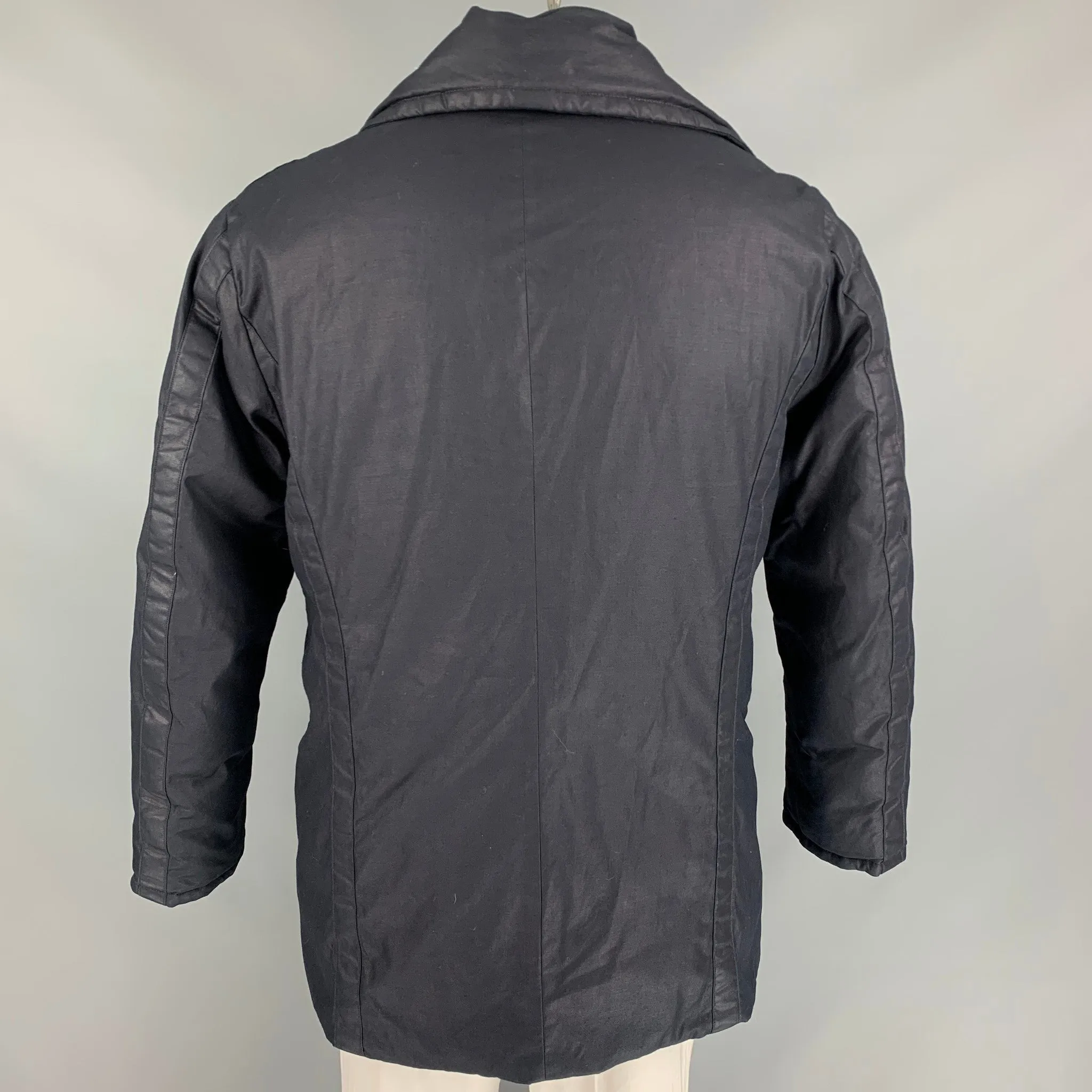 45rpm Size L Navy Cotton Down Fill Double Breasted Peacoat