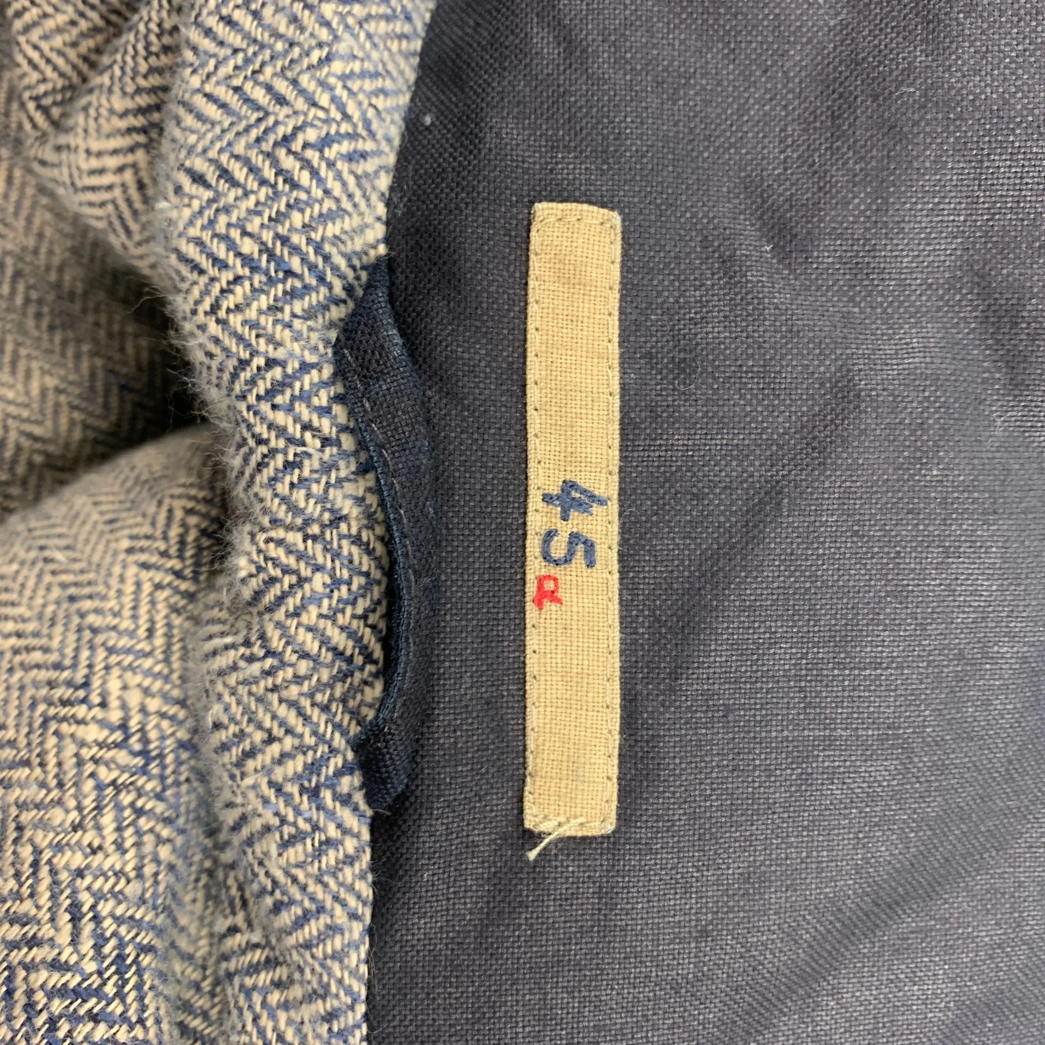45rpm Size L Navy Cotton Down Fill Double Breasted Peacoat