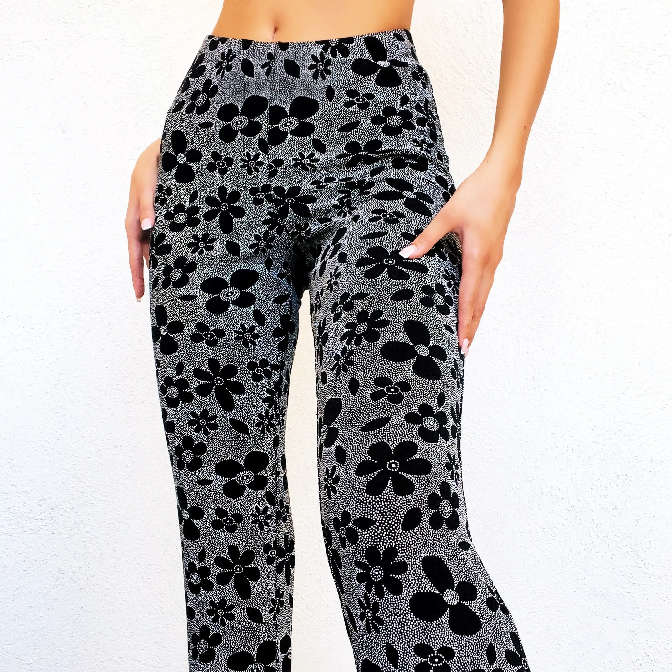 90s Groovy Floral Pants