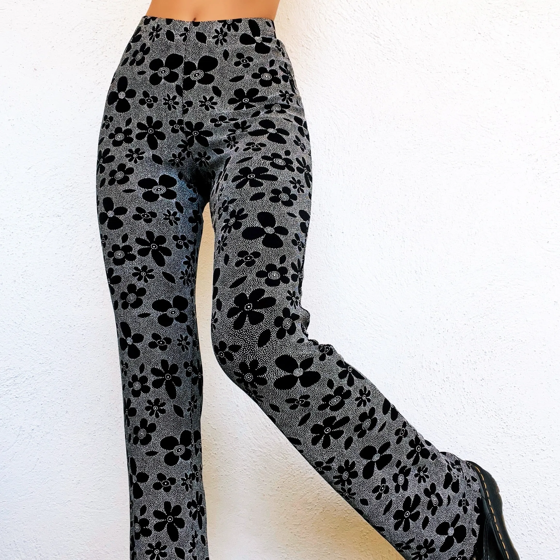 90s Groovy Floral Pants