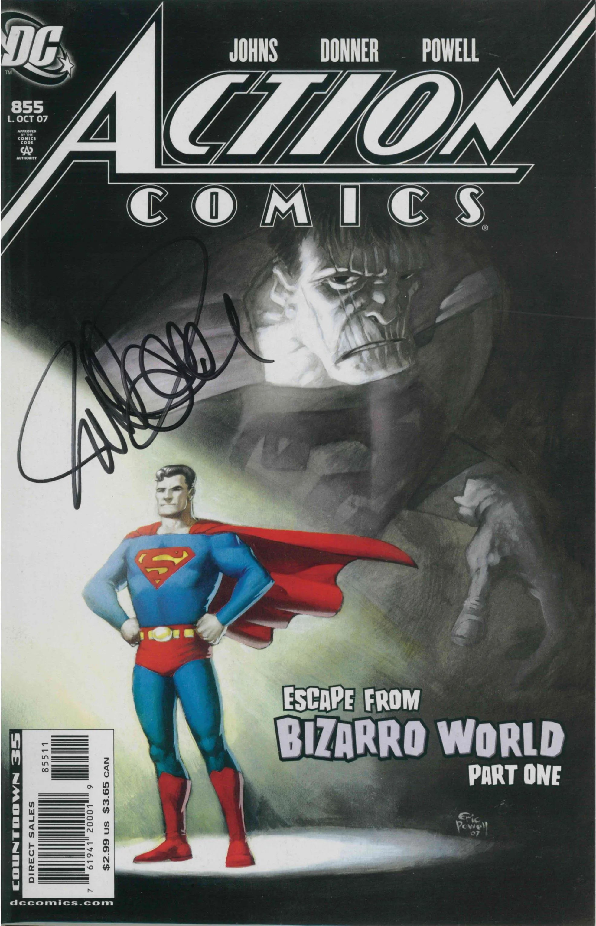 ACTION COMICS #855 - SIGNED BY RICHARD DONNER