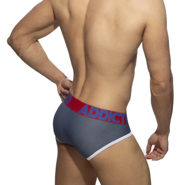 ADDICTED - 2 Pack Jeans Brief Navy & Pique Brief Turquoise