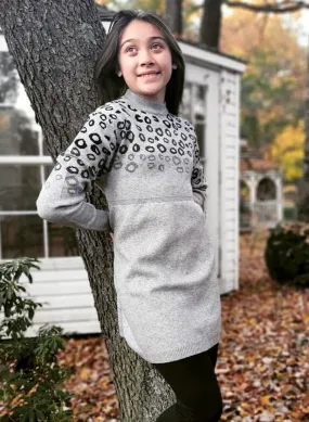 Adorable Sweetness - Leopard Sweater Dress