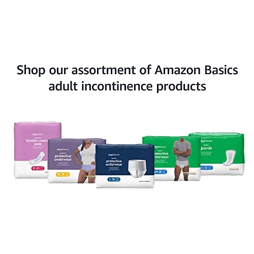 Amazon Basics Incontinence & Postpartum Underwear for Women, Maximum Absorbency, Large, 54 Count, 3 Packs of 18 (Previously Solimo)