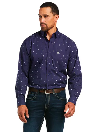 Ariat Jovanni Stretch Classic Long Sleeve Shirt - Peacoat