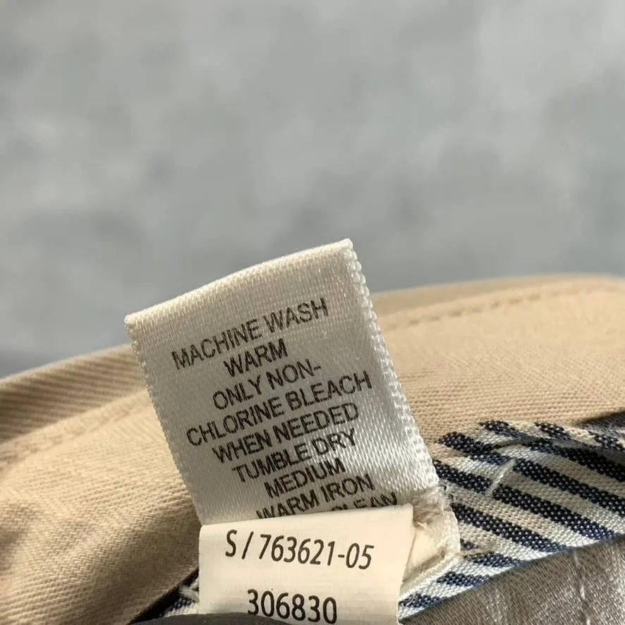 BANANA REPUBLIC Men's Tan Relaxed Straight Gavin Chino Pants SZ 33X30
