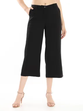 Bella Black Formal 3/4th Straight Pants