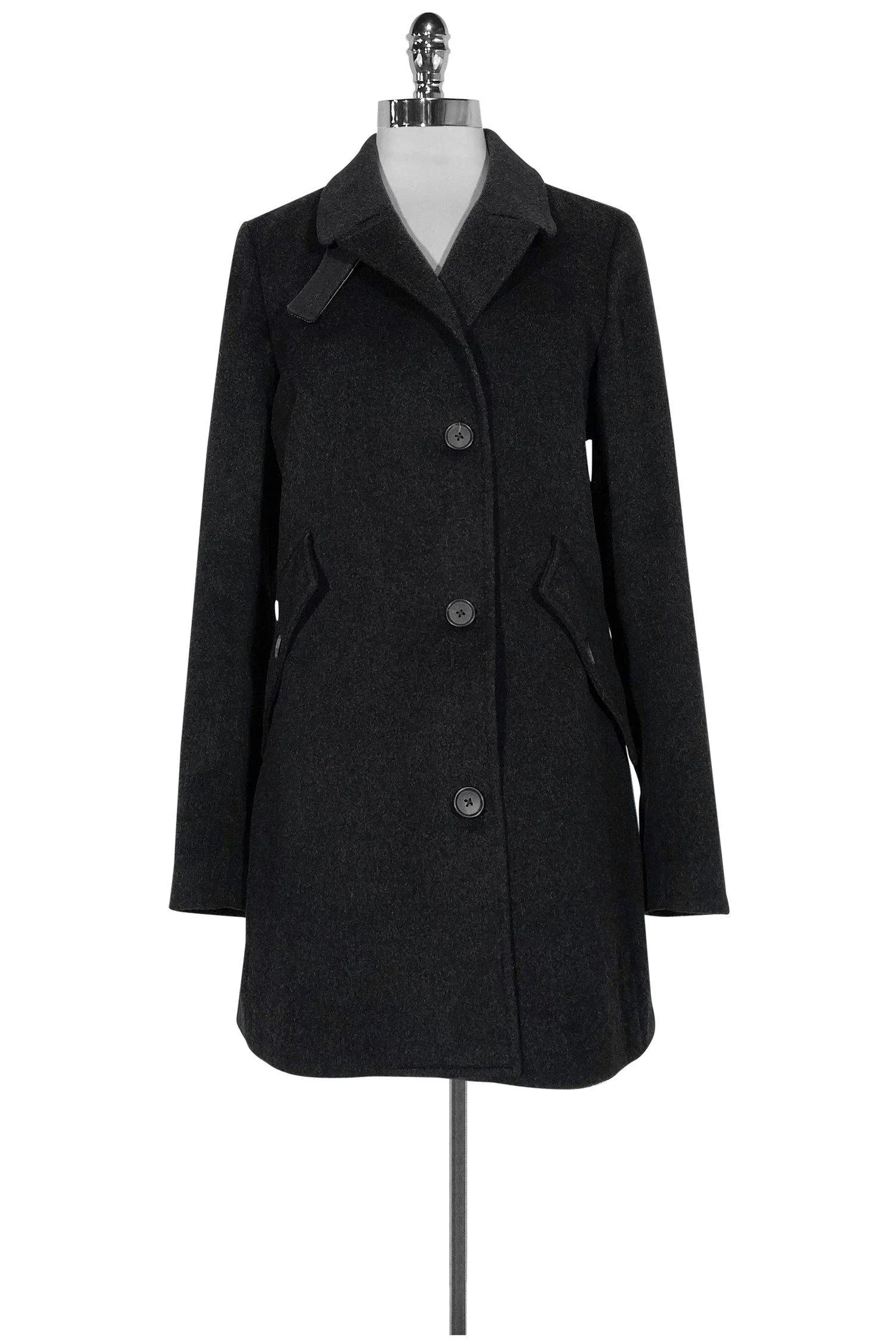 Billy Reid - Charcoal Grey Peacoat Sz 4