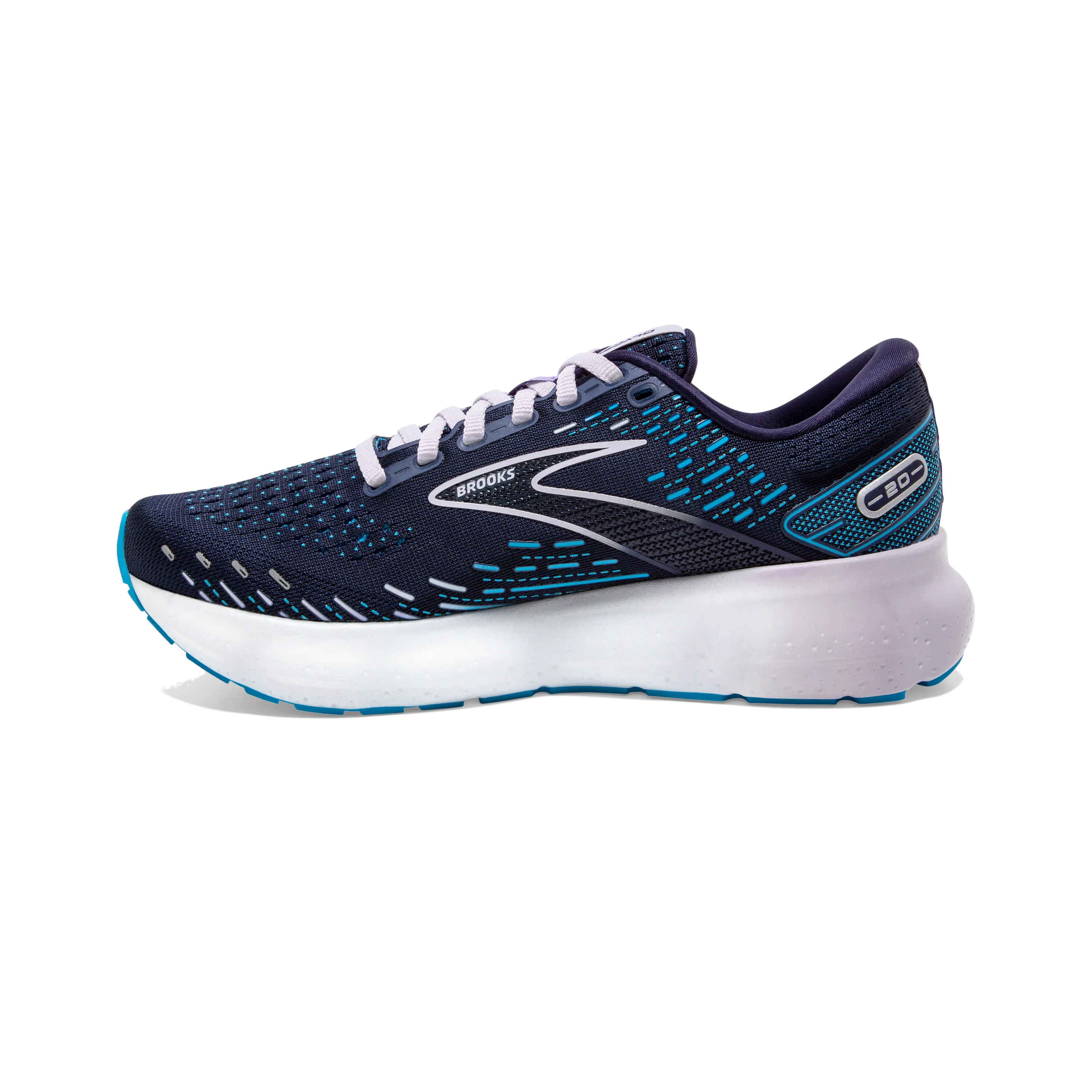 BROOKS LADIES GLYCERIN 20 - PEACOAT/OCEAN/LILAC