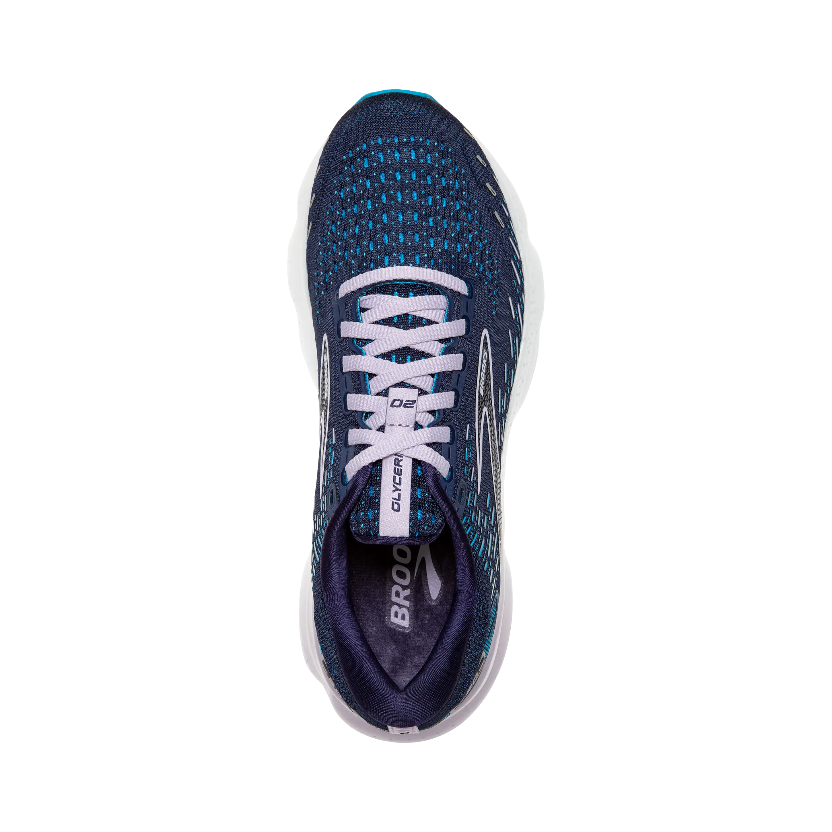 BROOKS LADIES GLYCERIN 20 - PEACOAT/OCEAN/LILAC