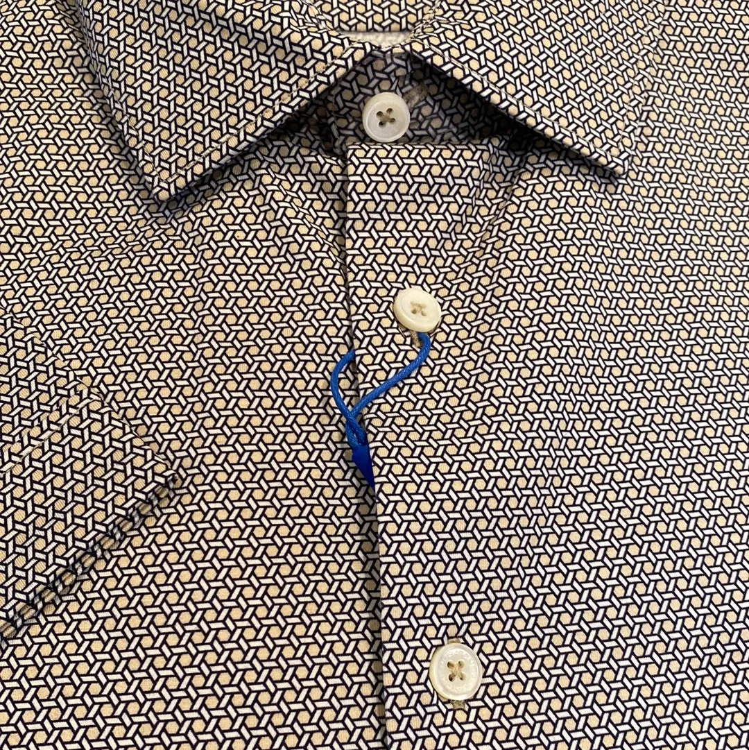 Bugatchi OOOHCOTTON TECH SS SHIRT | HEXAGONS