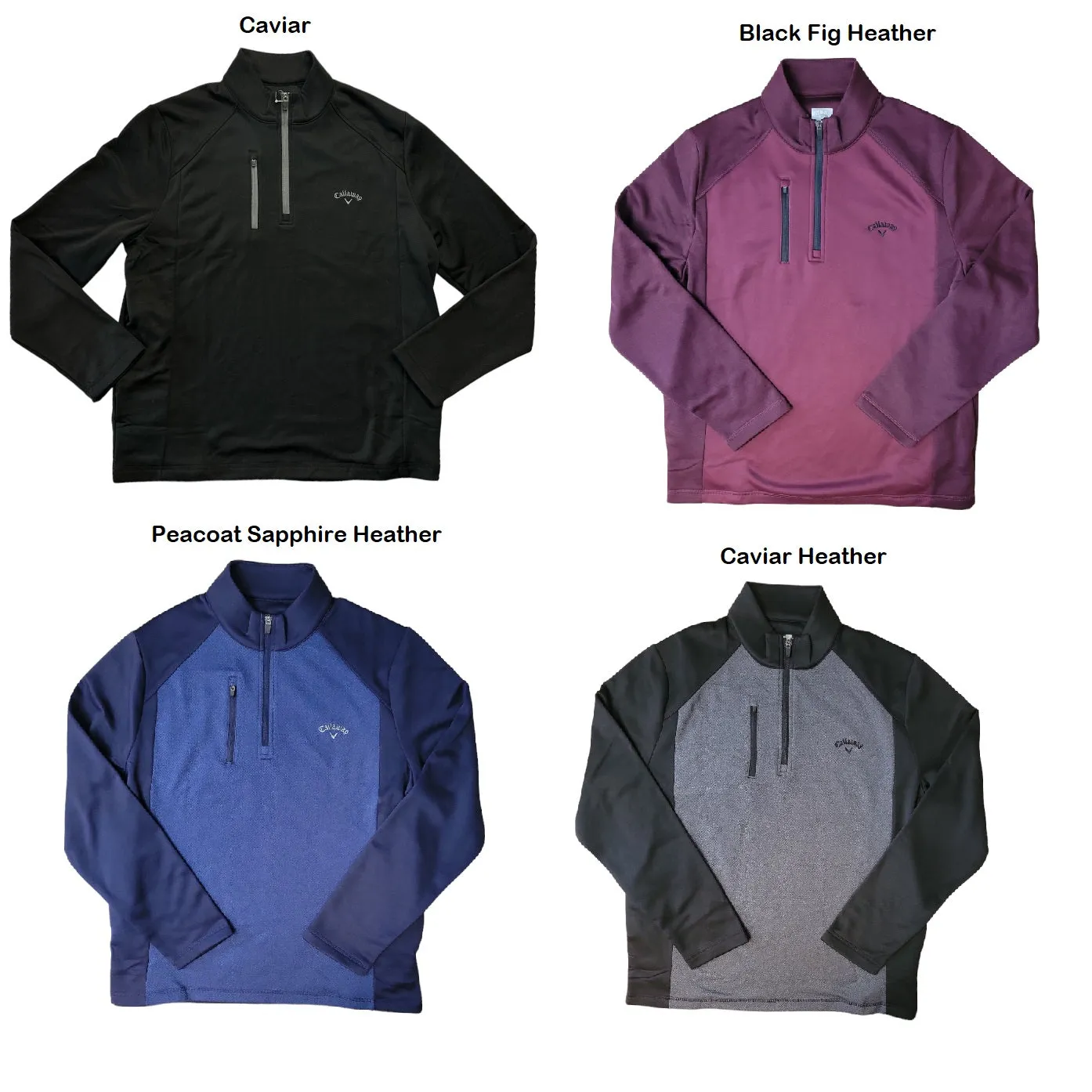 Callaway Men's Quarter-Zip UV Protection Long Sleeve Pullover