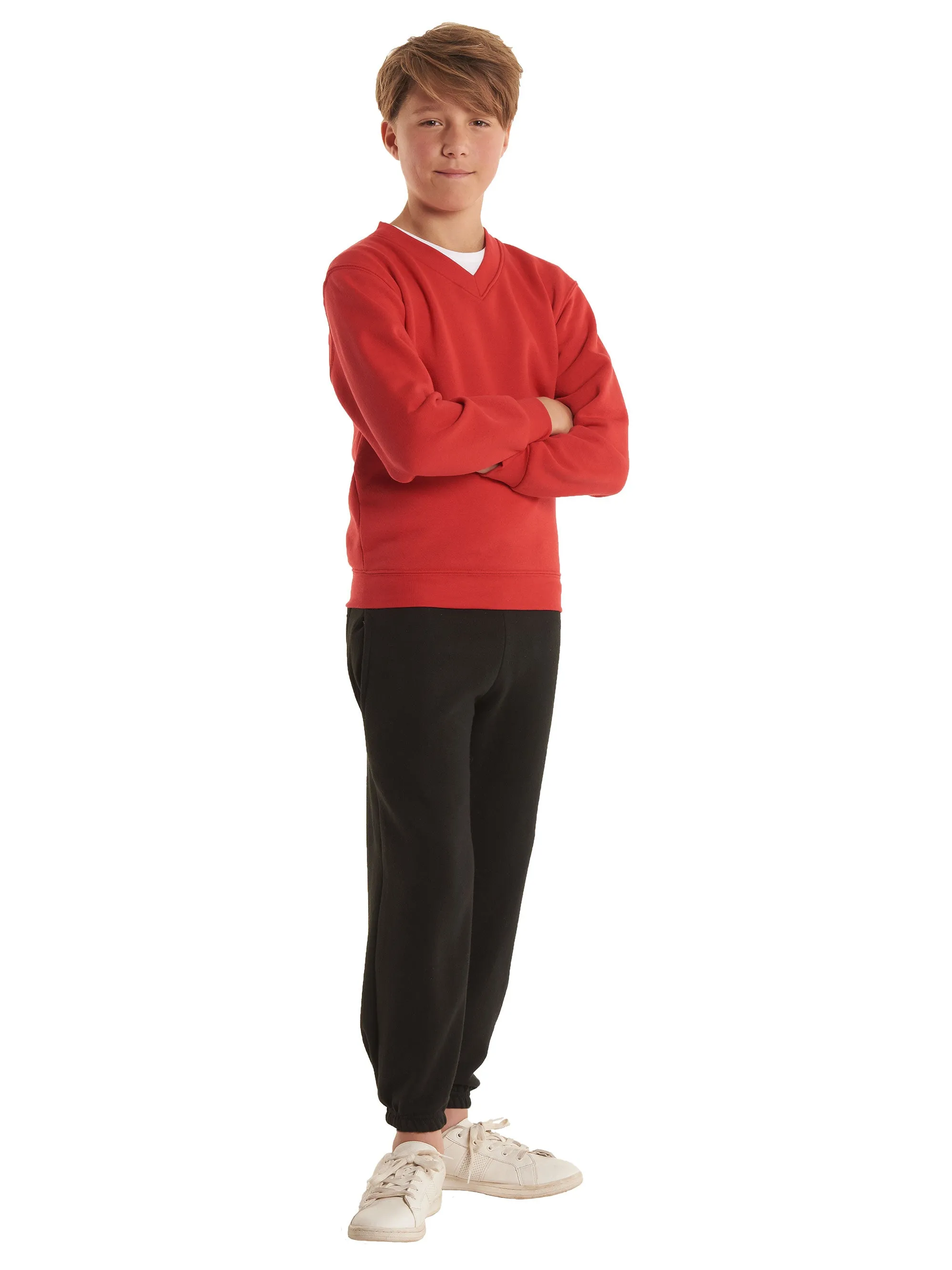 Childrens Classic V-Neck Sweatshirt | Black