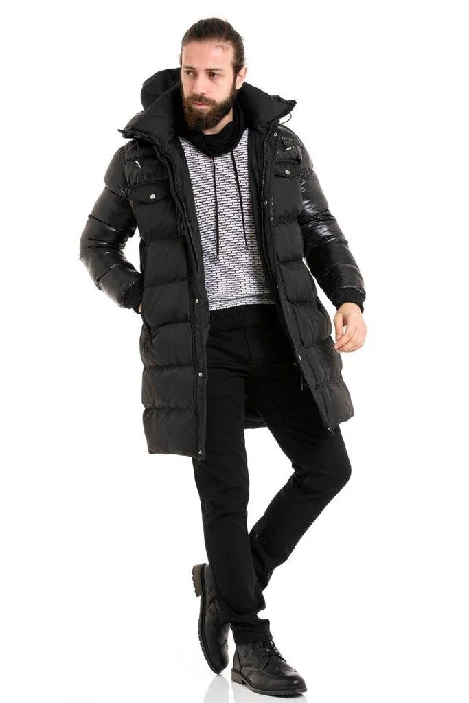 CM209 Black Oversize Puffer Jacket