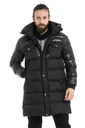 CM209 Black Oversize Puffer Jacket