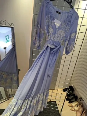 Cornflower blue cotton sun dress