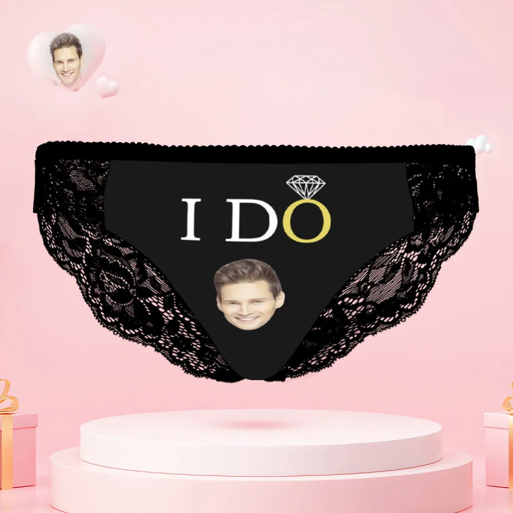 Custom Face Yes I Do Couple Underwear Personalized Underwear Valentine's Day Gift