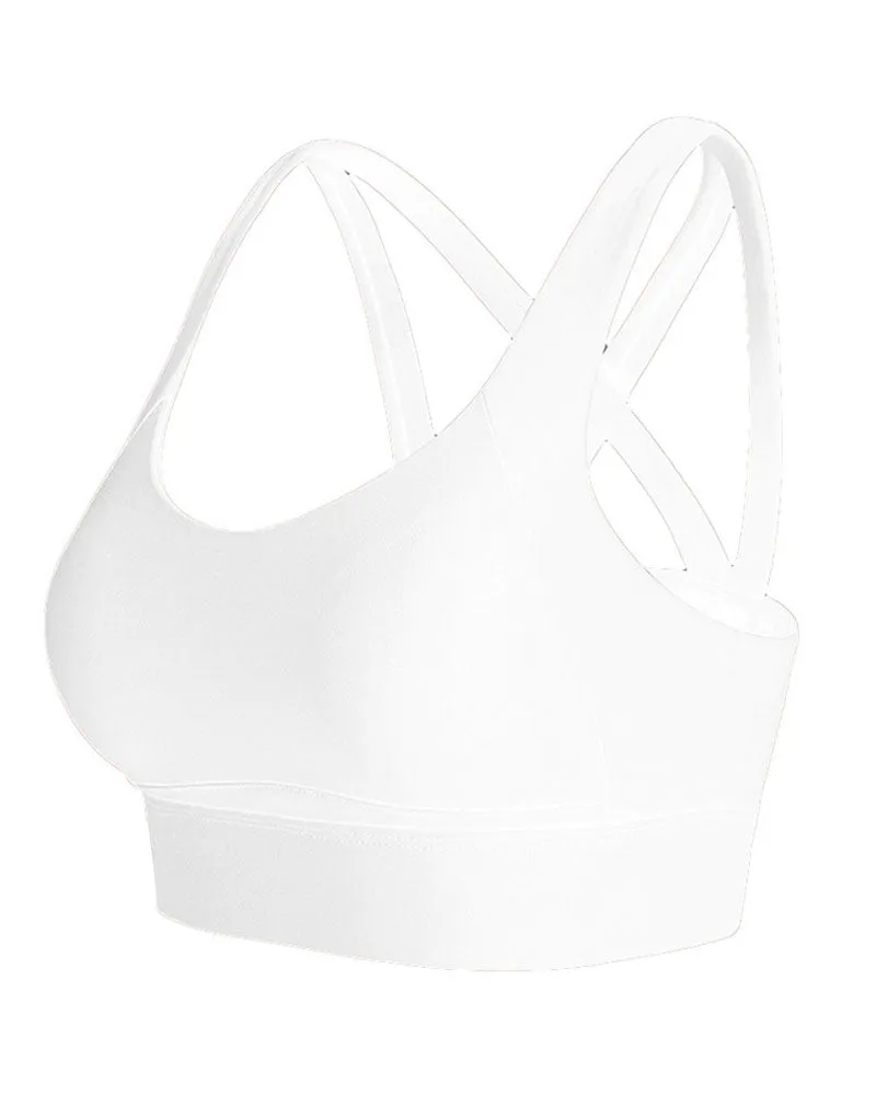 Dance Bra Shockproof Gathering Fitness Underwear All-in-One Yoga Vest