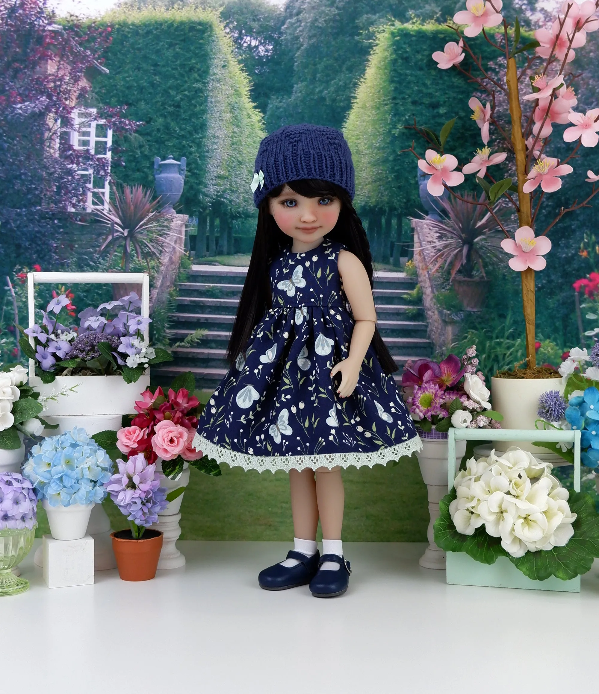 Delicate Butterfly - dress and sweater set with shoes for Ruby Red Fashion Friends doll