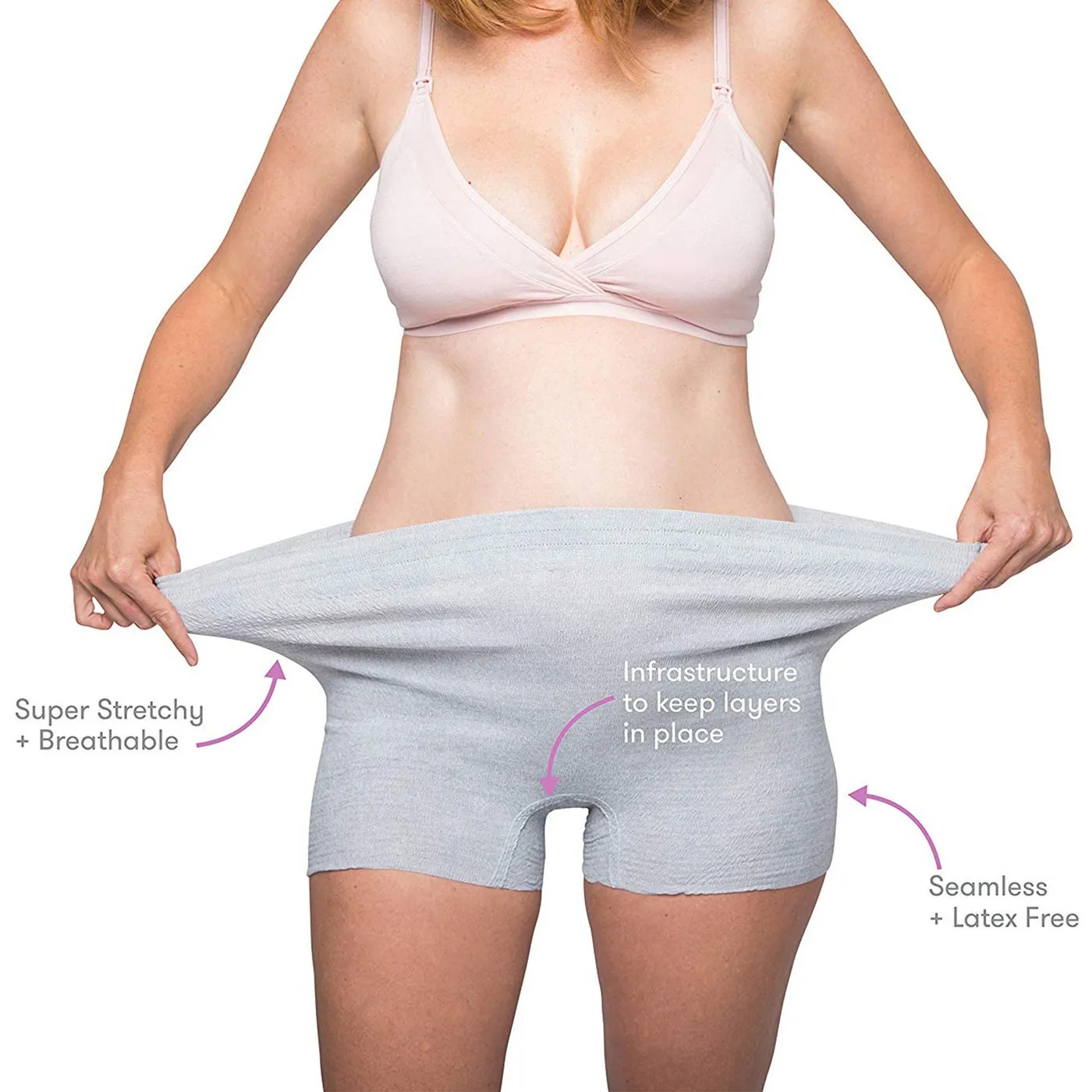 Disposable Underwear -Boyshort Disposable Postpartum Underwear (8 Pack)