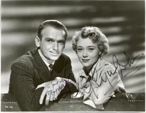 Douglas Fairbanks Jr. & Glynis Johns State Secret Signed 8x10 Photo BAS #AD64626