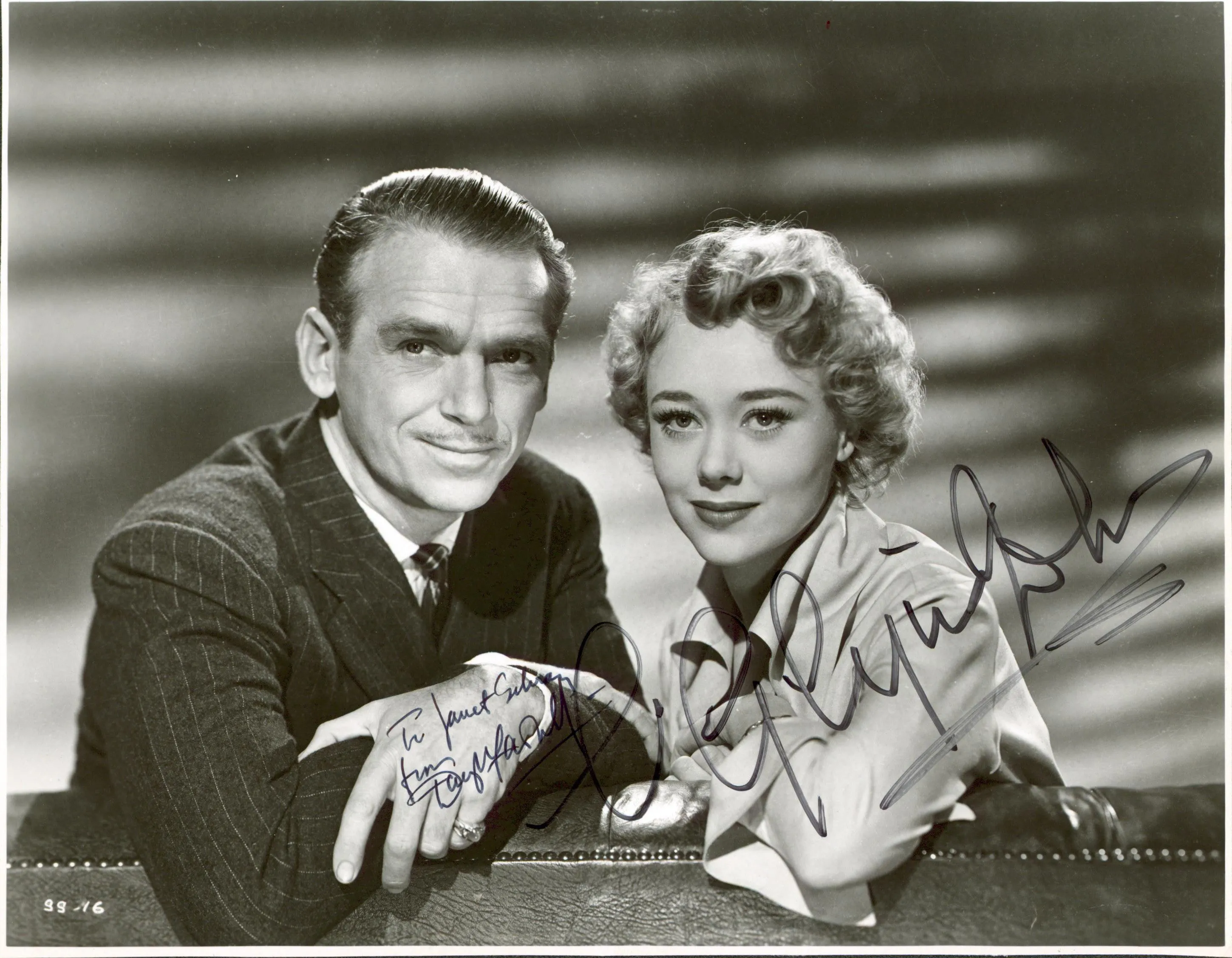Douglas Fairbanks Jr. & Glynis Johns State Secret Signed 8x10 Photo BAS #AD64626