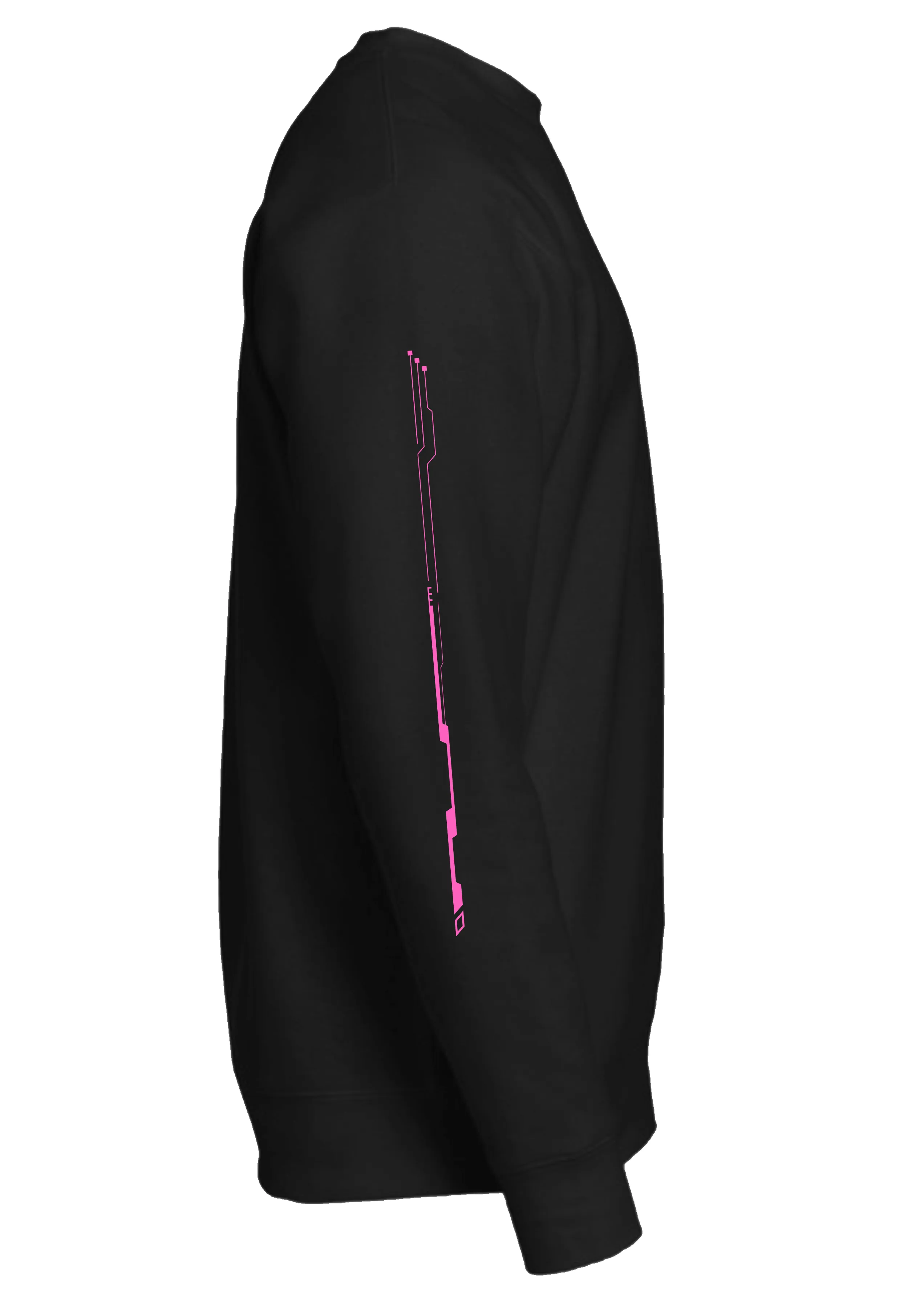 Drifting Car, Dark Black Crewneck Sweatshirt