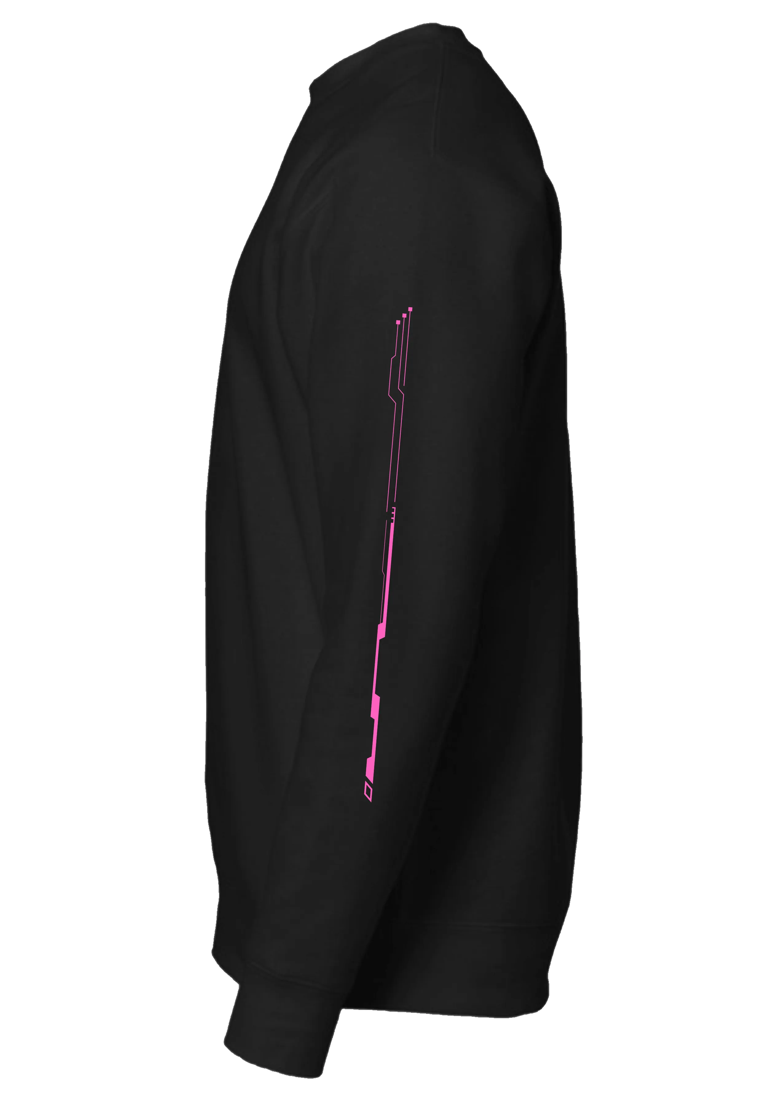 Drifting Car, Dark Black Crewneck Sweatshirt