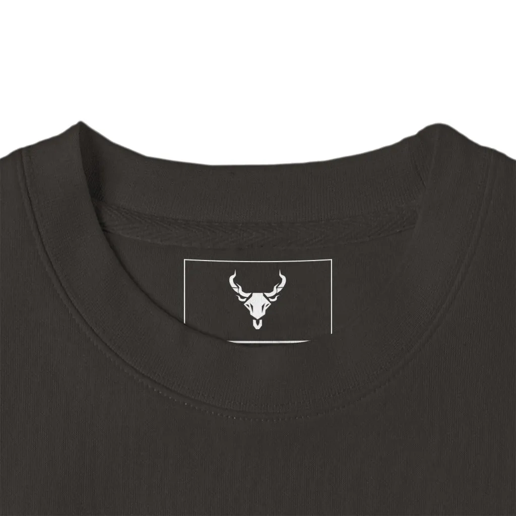 Drifting Car, Dark Black Crewneck Sweatshirt