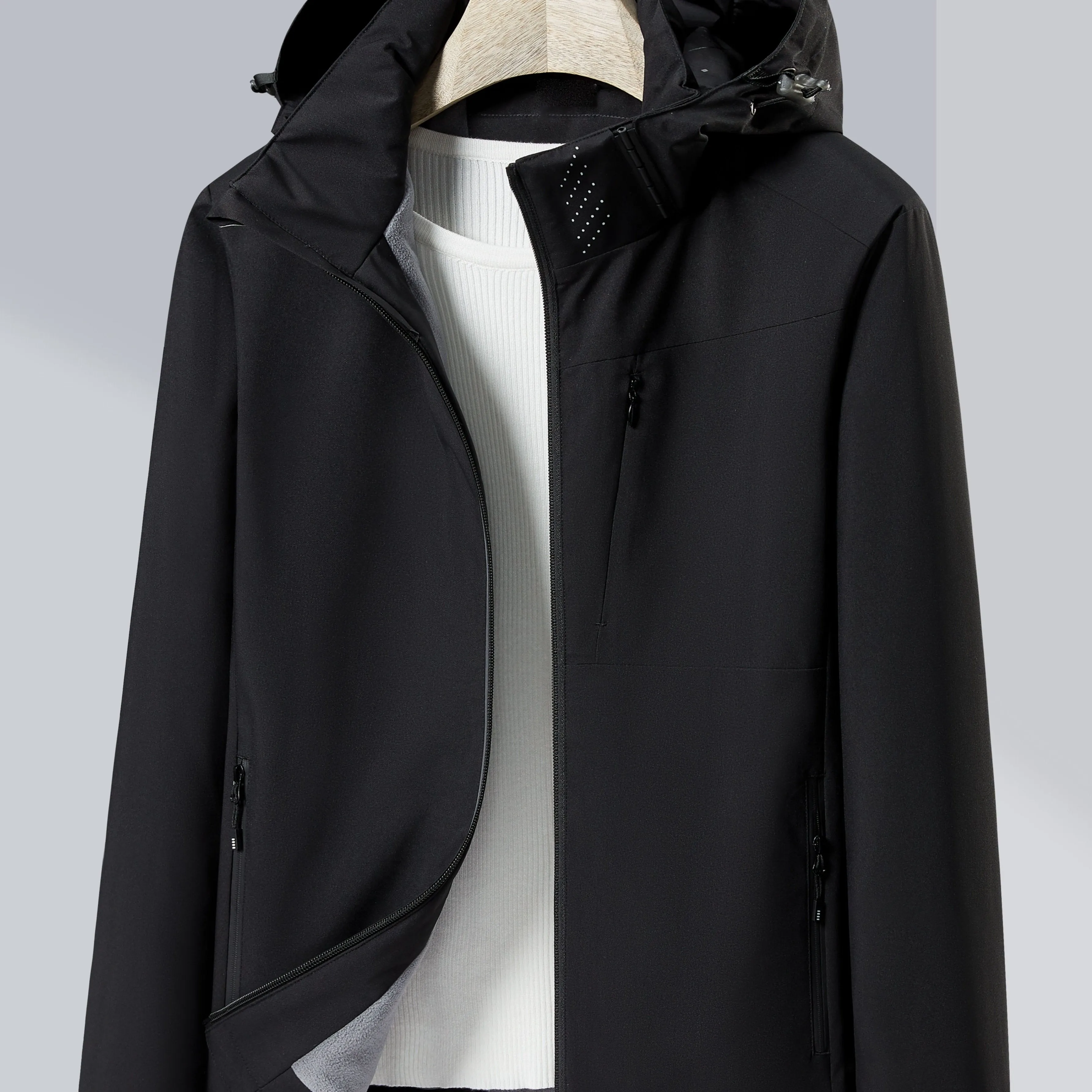 Evelien | Windproof and waterproof outdoor jacket with polar fleece lining and hood