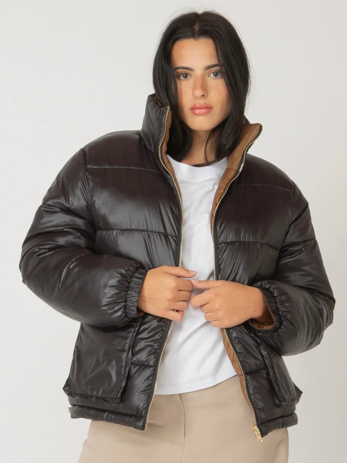 FINAL SALE Reversible Puffer Coat