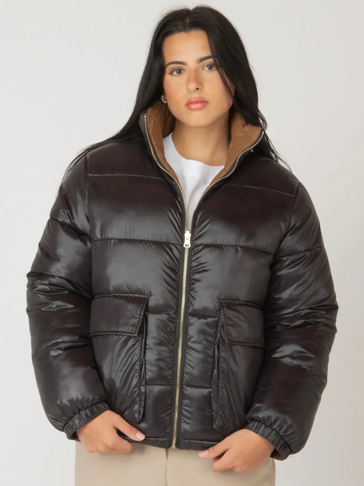 FINAL SALE Reversible Puffer Coat