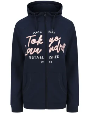 Forna Zip Through Hoodie in Peacoat Blue - Tokyo Laundry