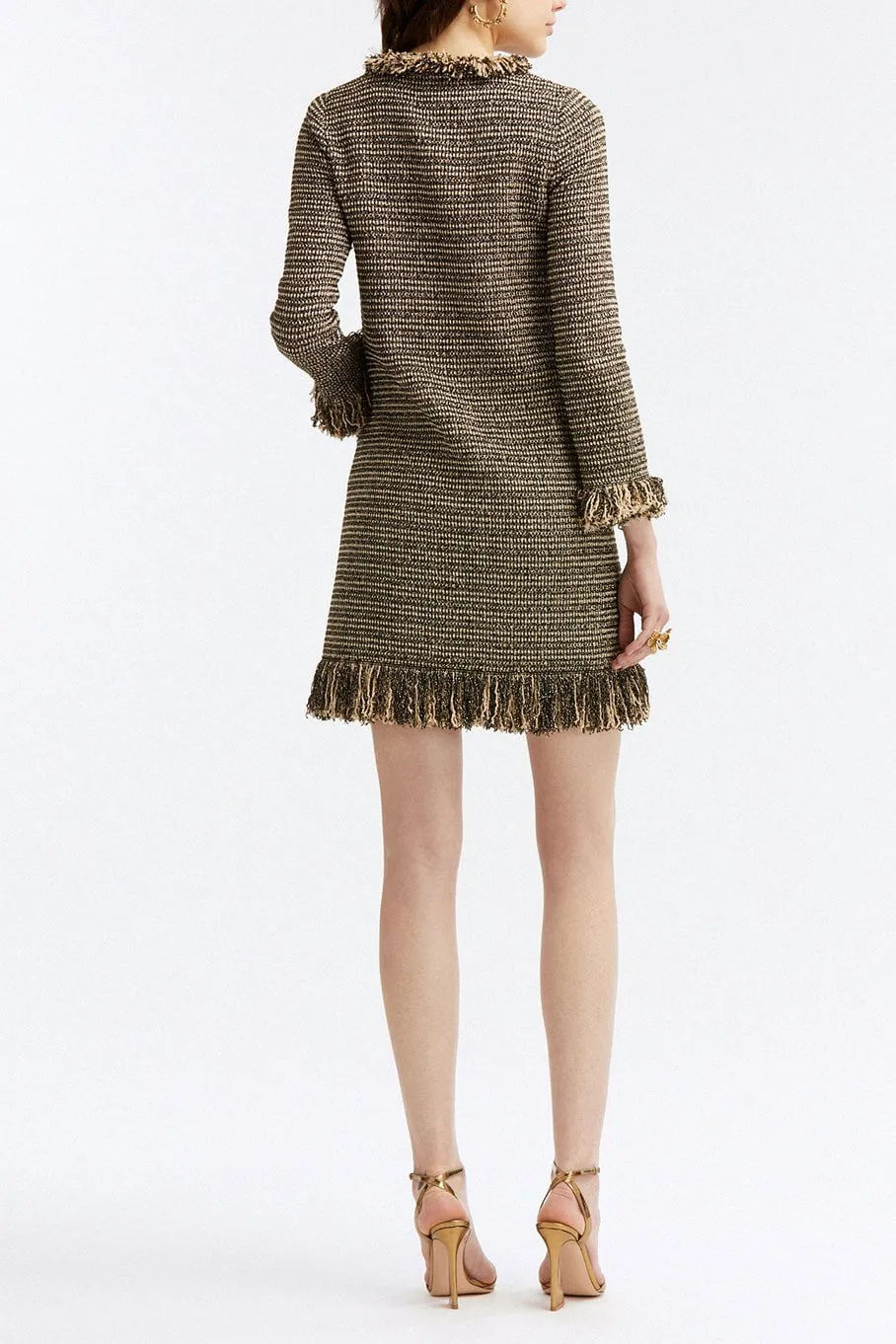 Fringe Detail Pocket Coat