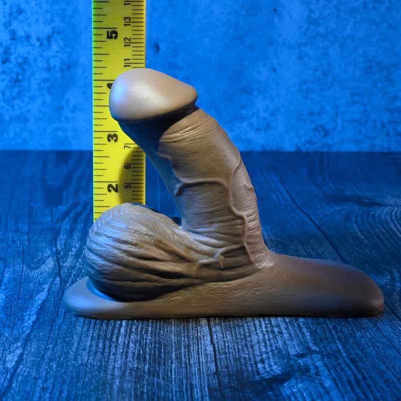 Gender X 4'' Silicone Packer - Dark Skin