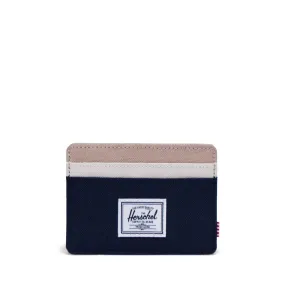 HERSCHEL Charlie Cardholder Wallet Peacoat/Light Taupe/Whitecap