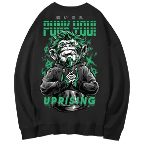 Hoodies, Sweatshirts Hip-hop personality revolts against monkey long-sleeved street Japanese European American trends