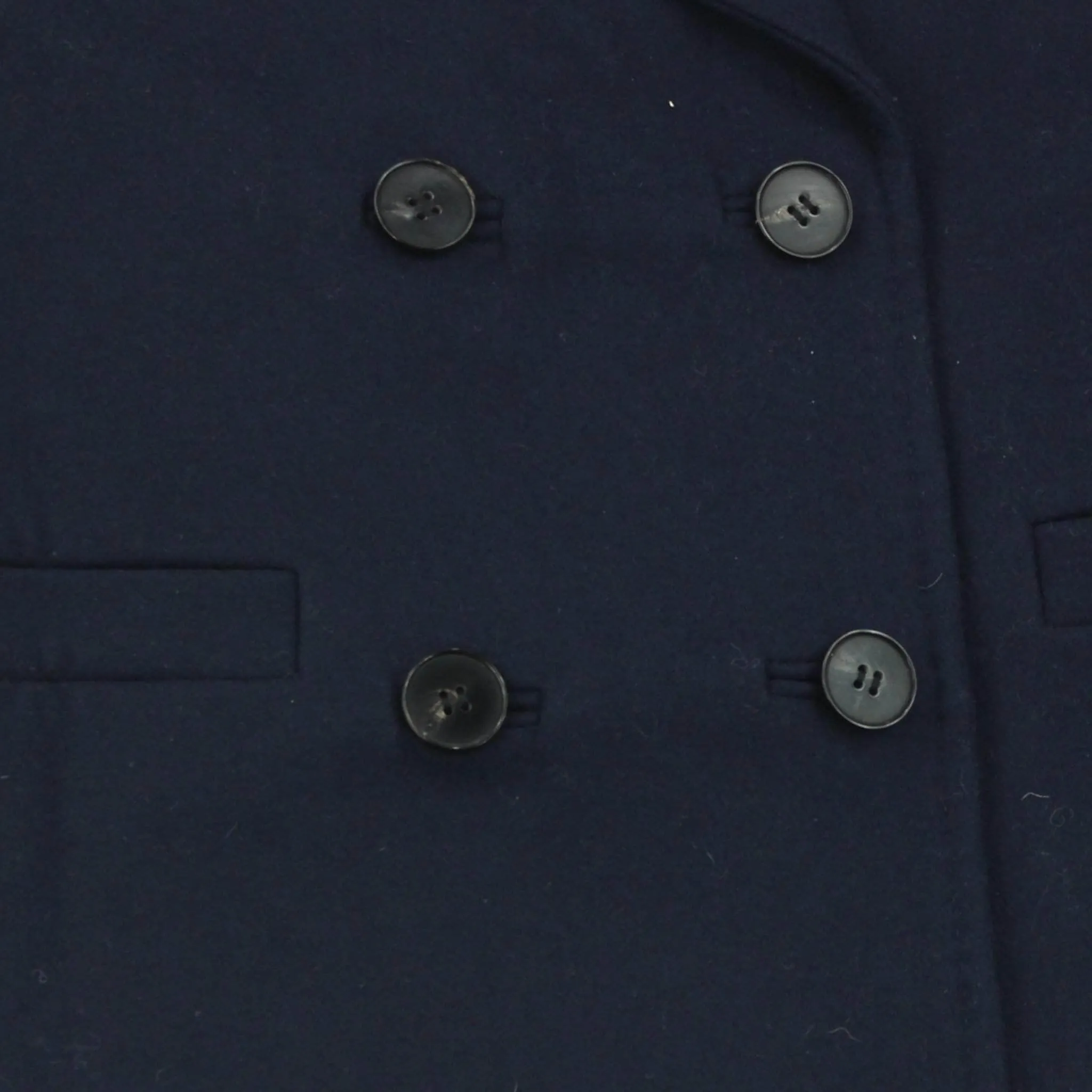 Hush UK 16 Navy Double Breasted Pea Coat