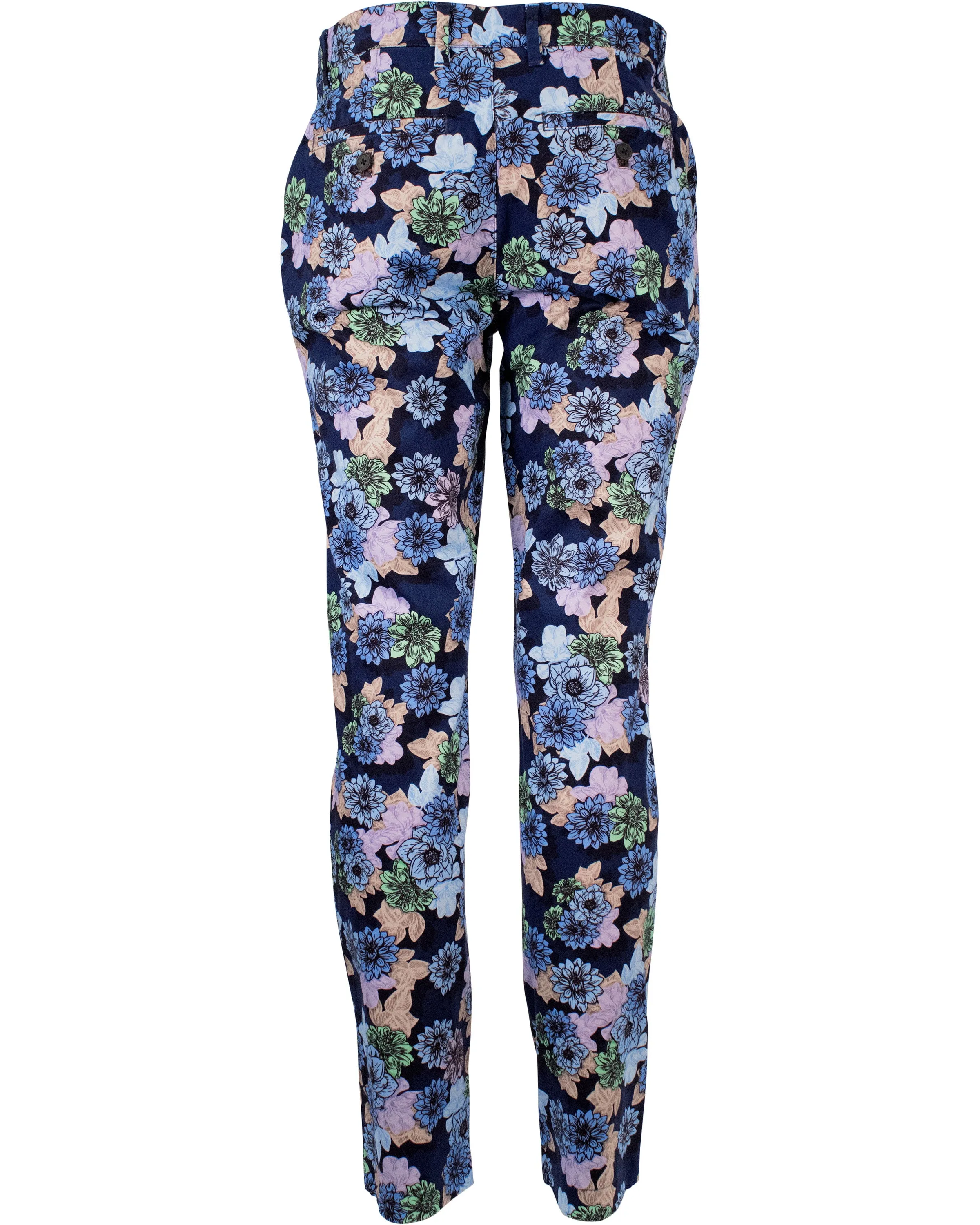 JACK SNAP FLORAL PANT - NAVY