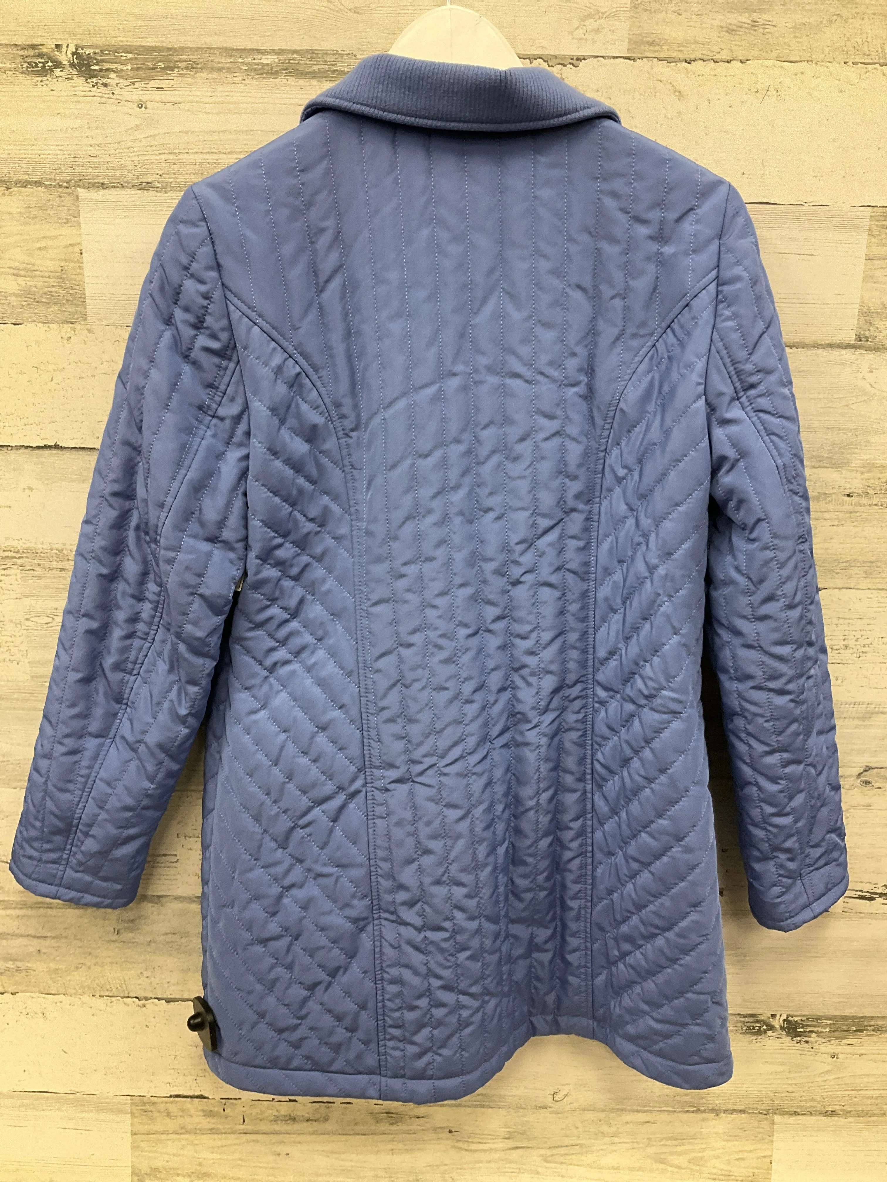 Jacket Puffer & Quilted By Chicos In Blue, Size: M