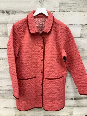 Jacket Puffer & Quilted By Lands End In Peach, Size: L