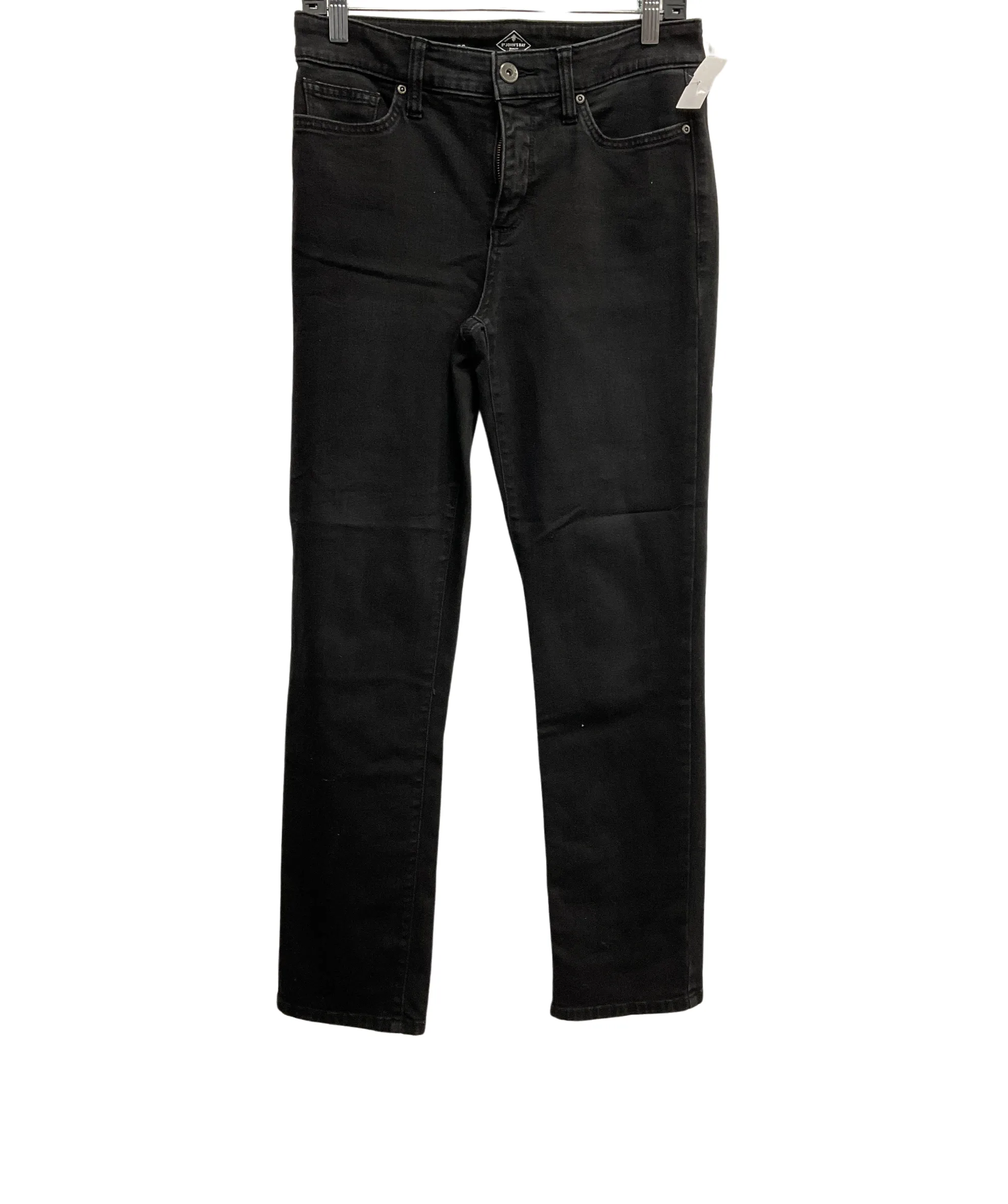 Jeans Straight By St Johns Bay In Black, Size: 6