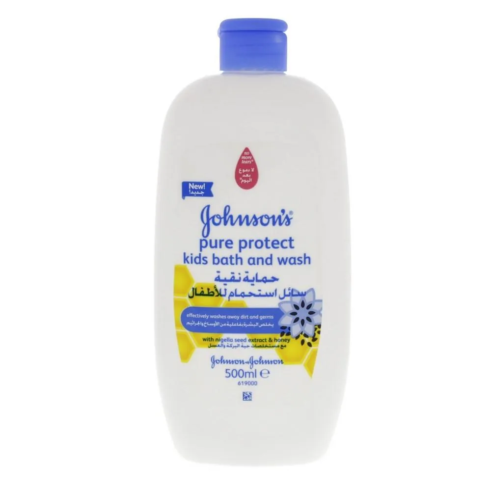 Johnson's Pure Protect Kids Bath And Wash (500 ml)