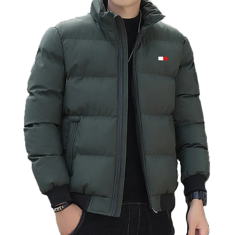 Jorviss - Puffer Jacket Heren, Warme Gewatteerde Winterjas met Rits en Hoge Kraag
