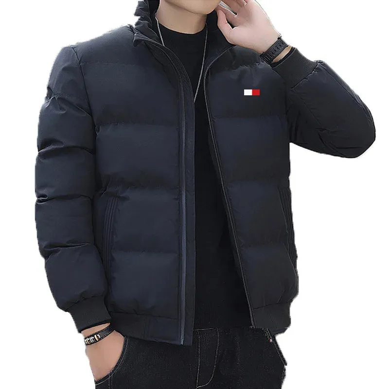 Jorviss - Puffer Jacket Heren, Warme Gewatteerde Winterjas met Rits en Hoge Kraag