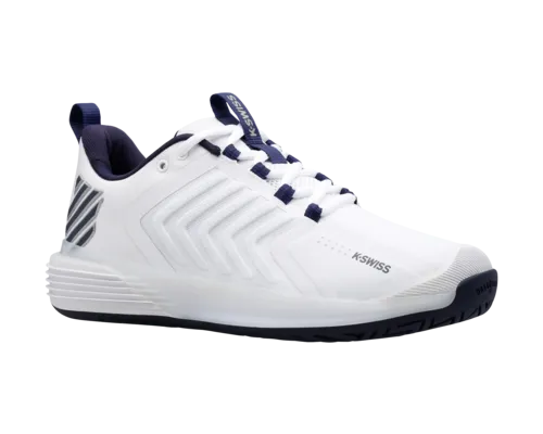 K-Swiss Men's Ultrashot 3 White Peacoat Silver Shoes