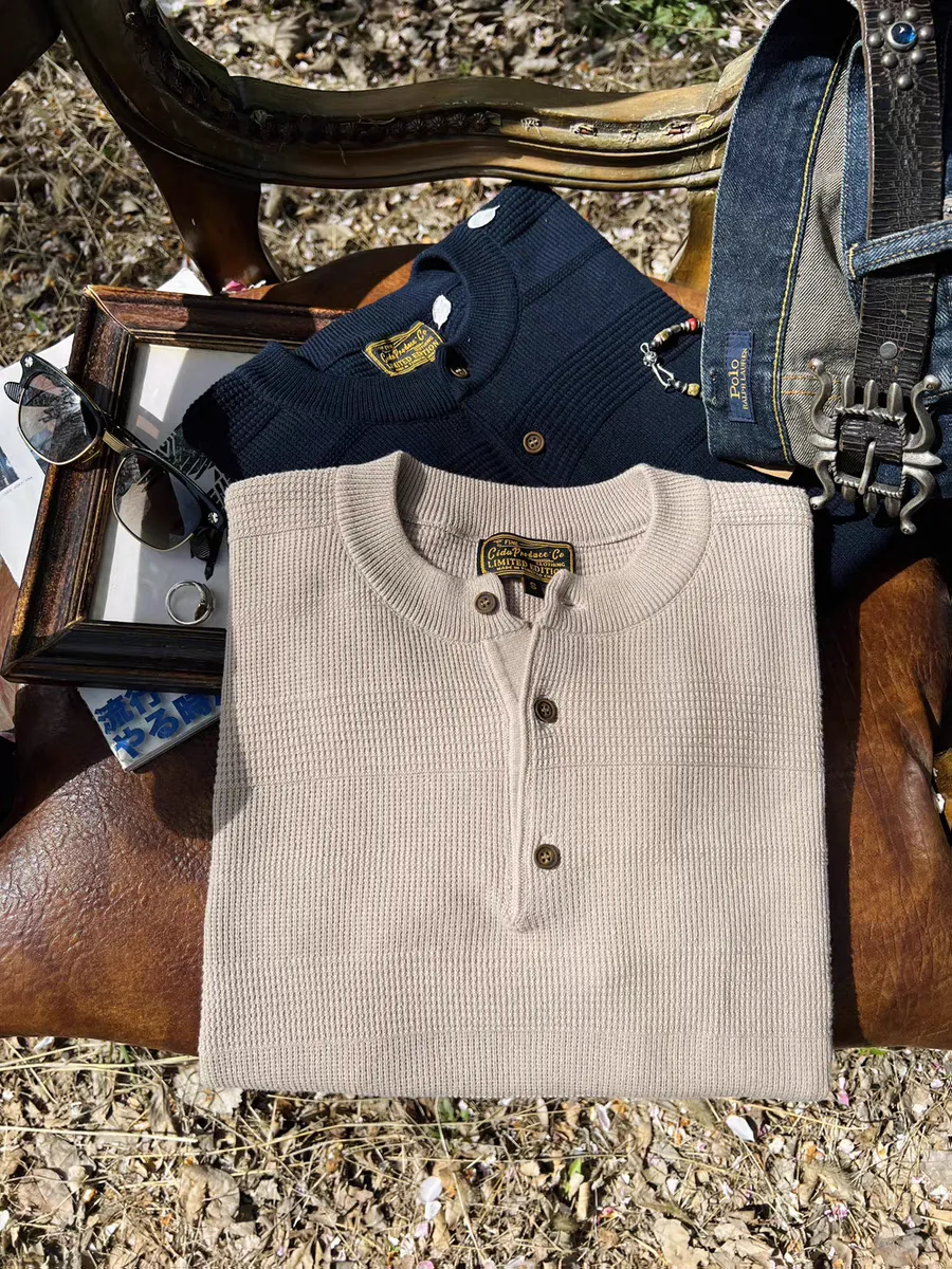 Kaze - Knitted Henly Collar Shirt