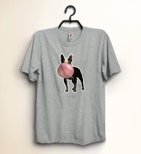 KIDS "Poppie" Boston Terrier Shirt - Dog Blowing Bubble T-Shirt - Gifts for Dog Lovers For Kids - Cute & Funny Dog Tee