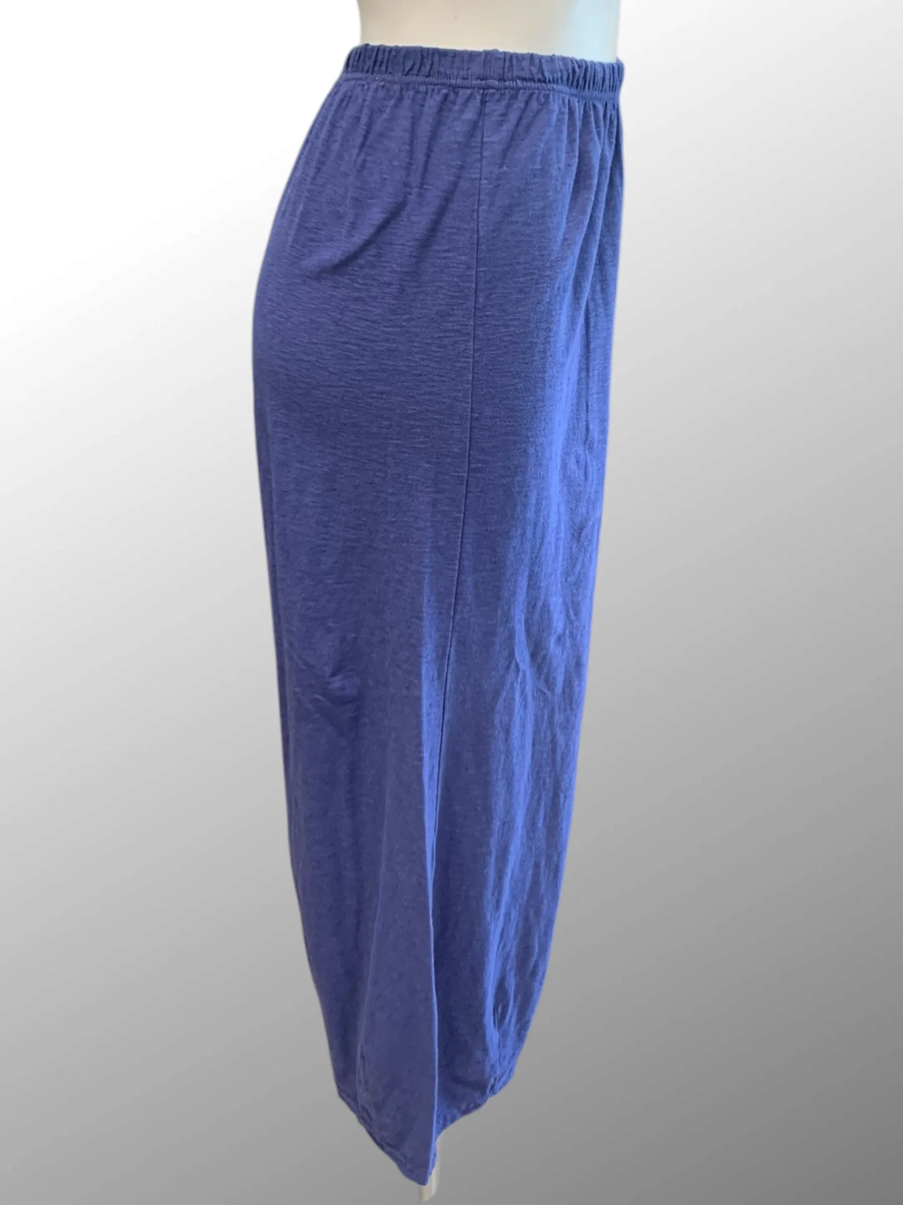 Linen Cotton Cropped Pants with Darts