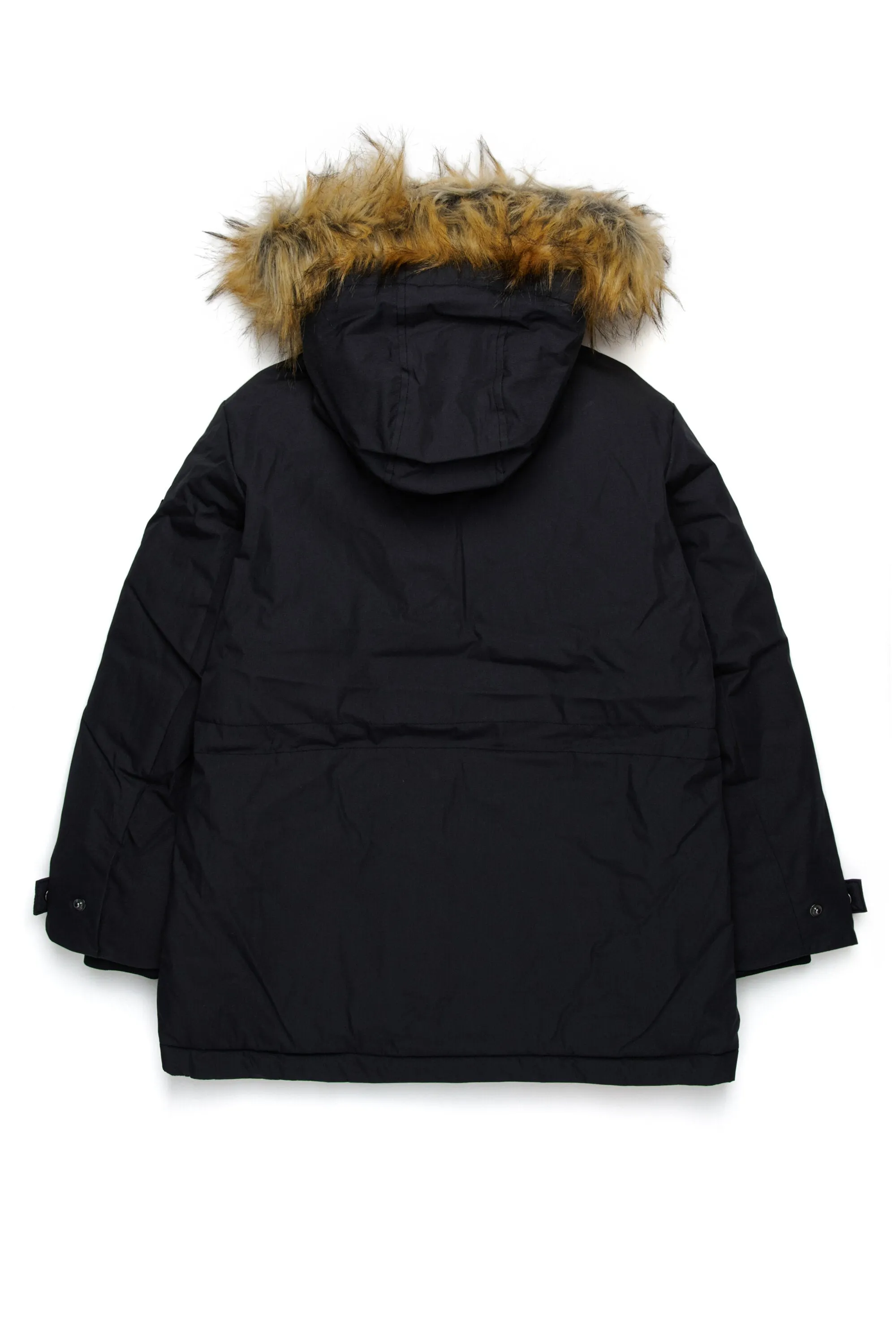 Long down jacket with front pockets